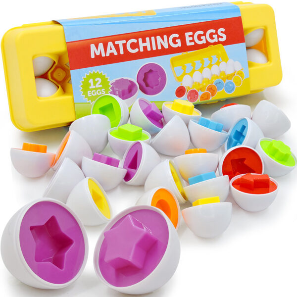 Montessori Eggs, Learning Educational Toy, Smart Egg Toy, Games, Shape Matching, Sorters, Baby Toys, Toys For Kids Children - Image 4